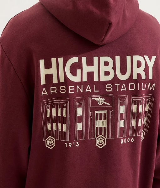 Arsenal Classics Burgundy East Stand Hoodie