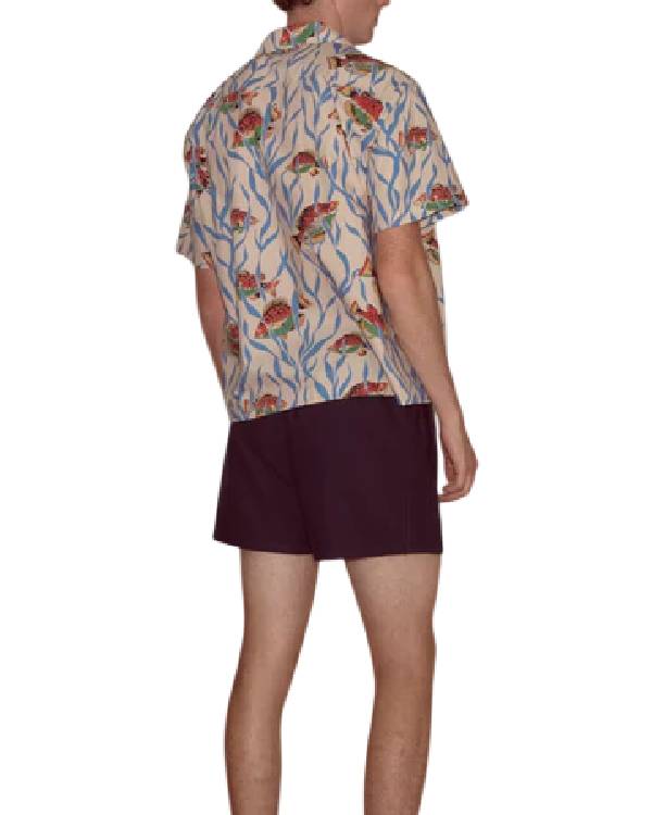 Platonic Seth Rogen Fish Printed Shirt