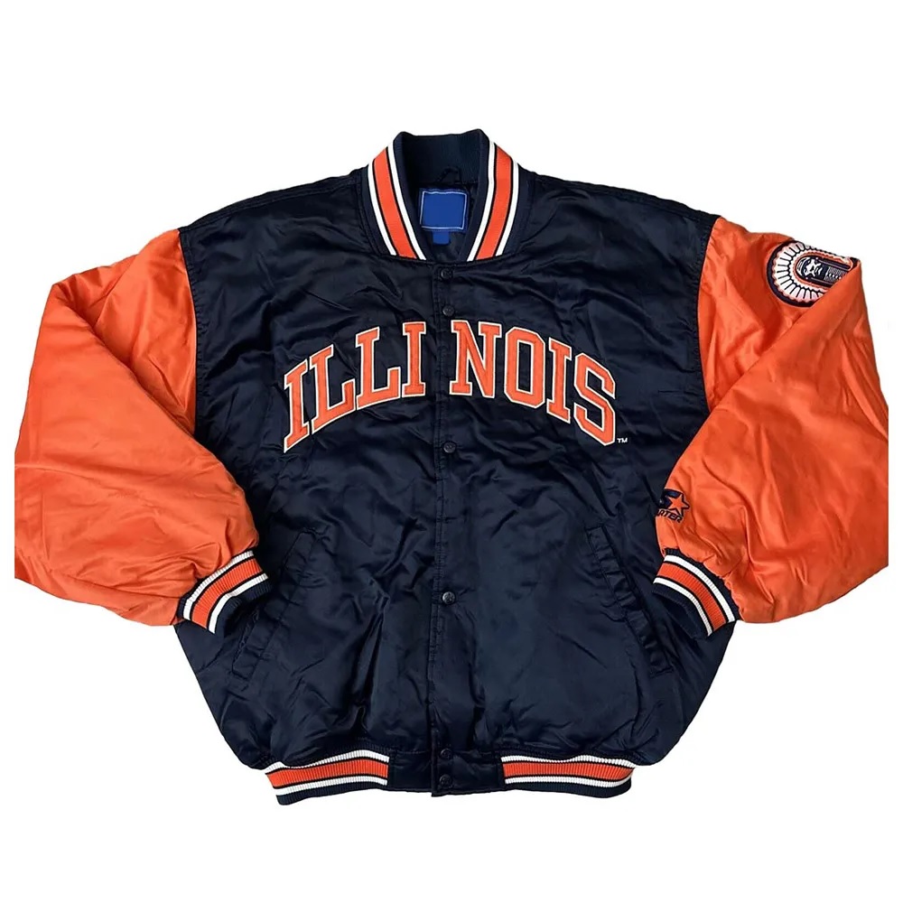90’s Illinois Fighting Illini Jacket