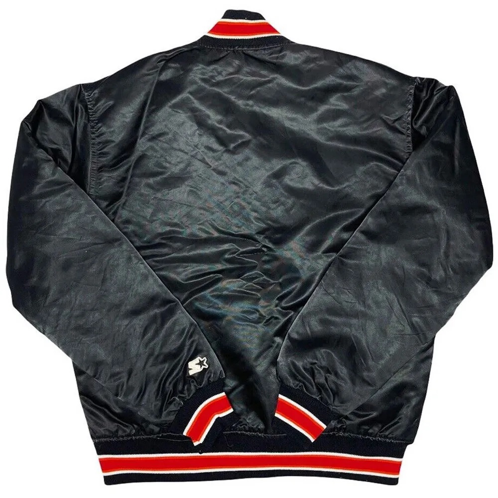 90s Miami Heat Satin Black Jacket
