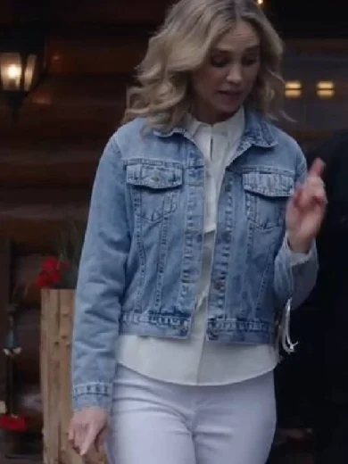 A Royal Montana Christmas 2025 Fiona Gubelmann Fringe Denim Jacket
