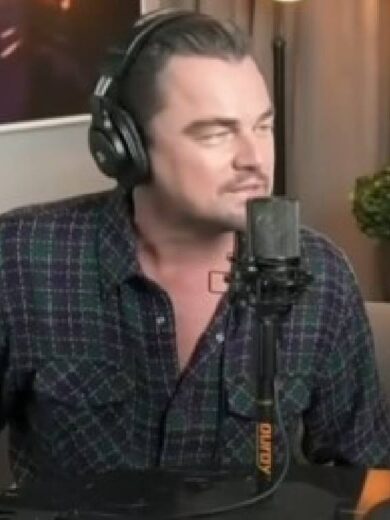 Access Hollywood Leonardo DiCaprio Plaid Shirt