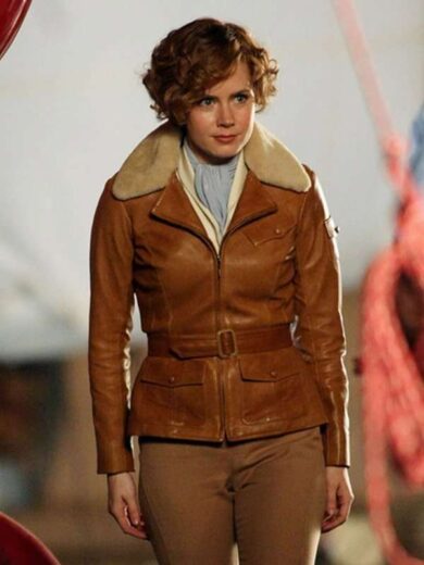 Night at the Museum 2 Amy Adams Brown Leather Jacket