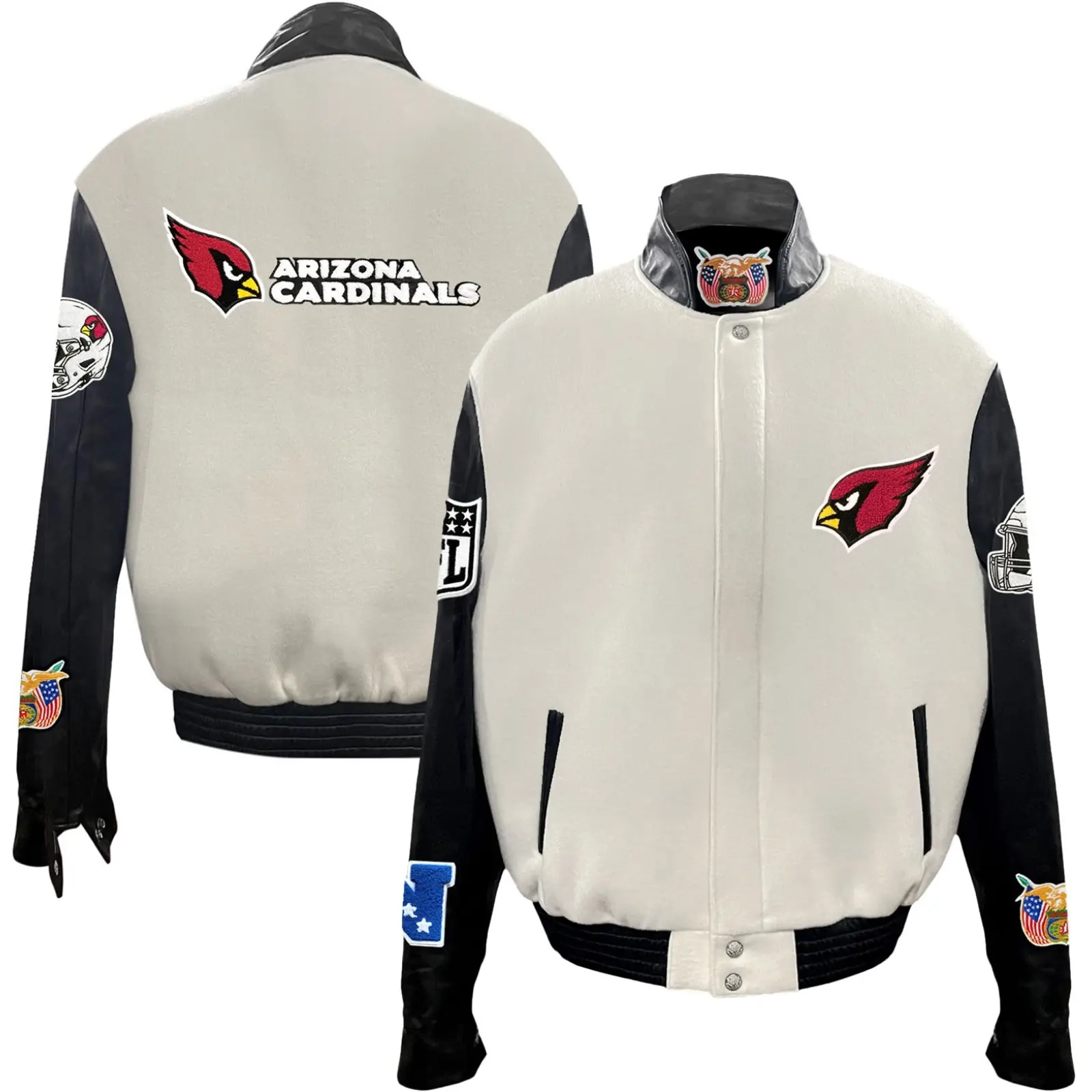 Arizona Cardinals Jeff Hamilton Wool and Leather Jacket - Image 9