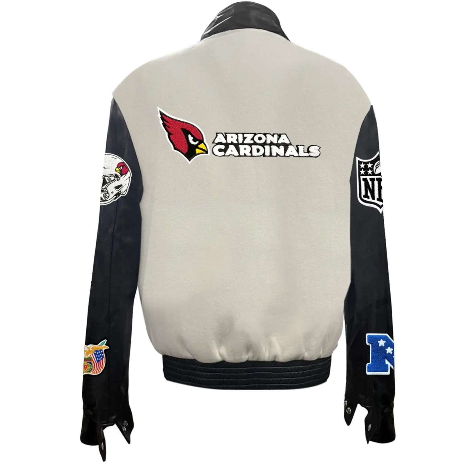 Arizona Cardinals Jeff Hamilton Wool and Leather Jacket - Image 8