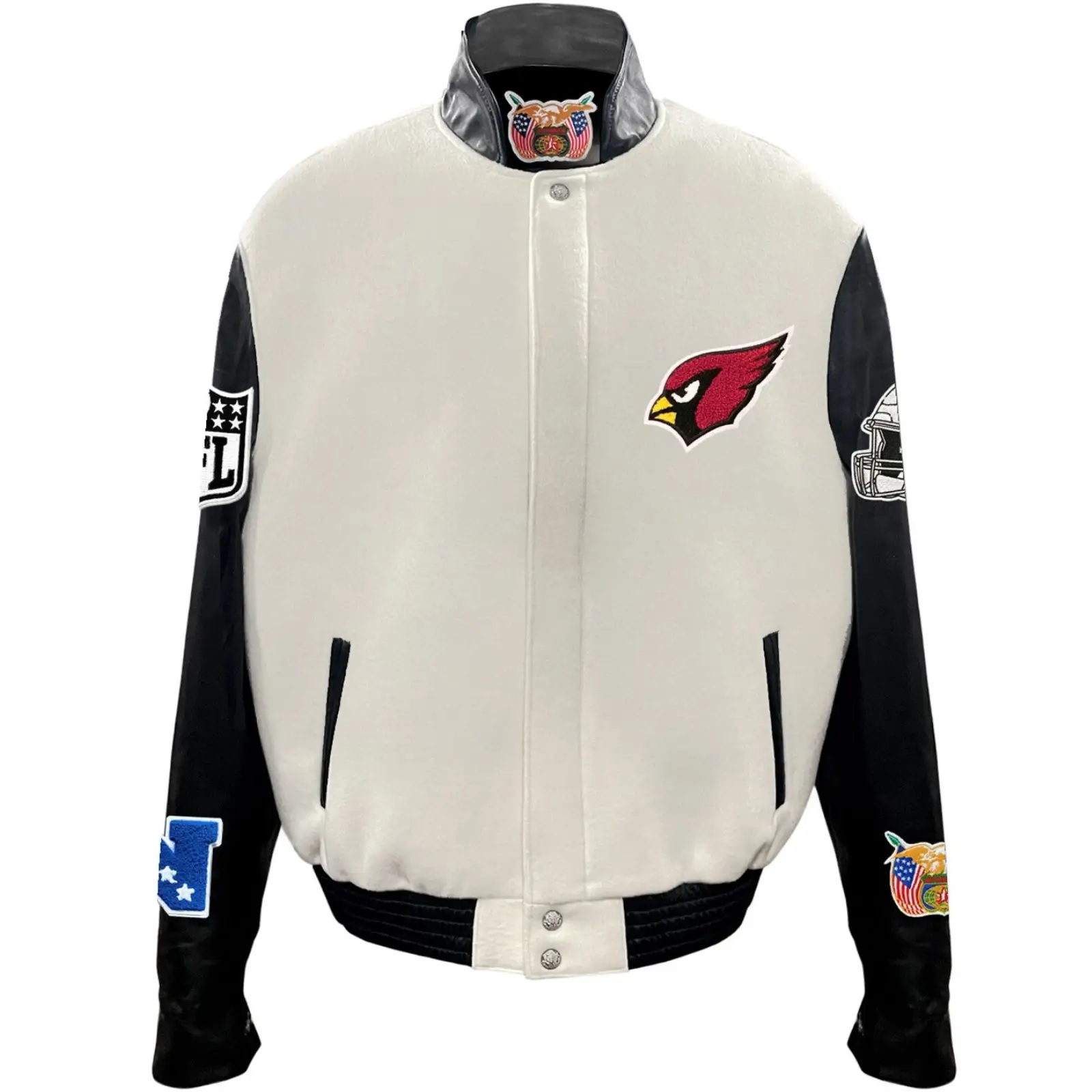 Arizona Cardinals Jeff Hamilton Wool and Leather Jacket - Image 7
