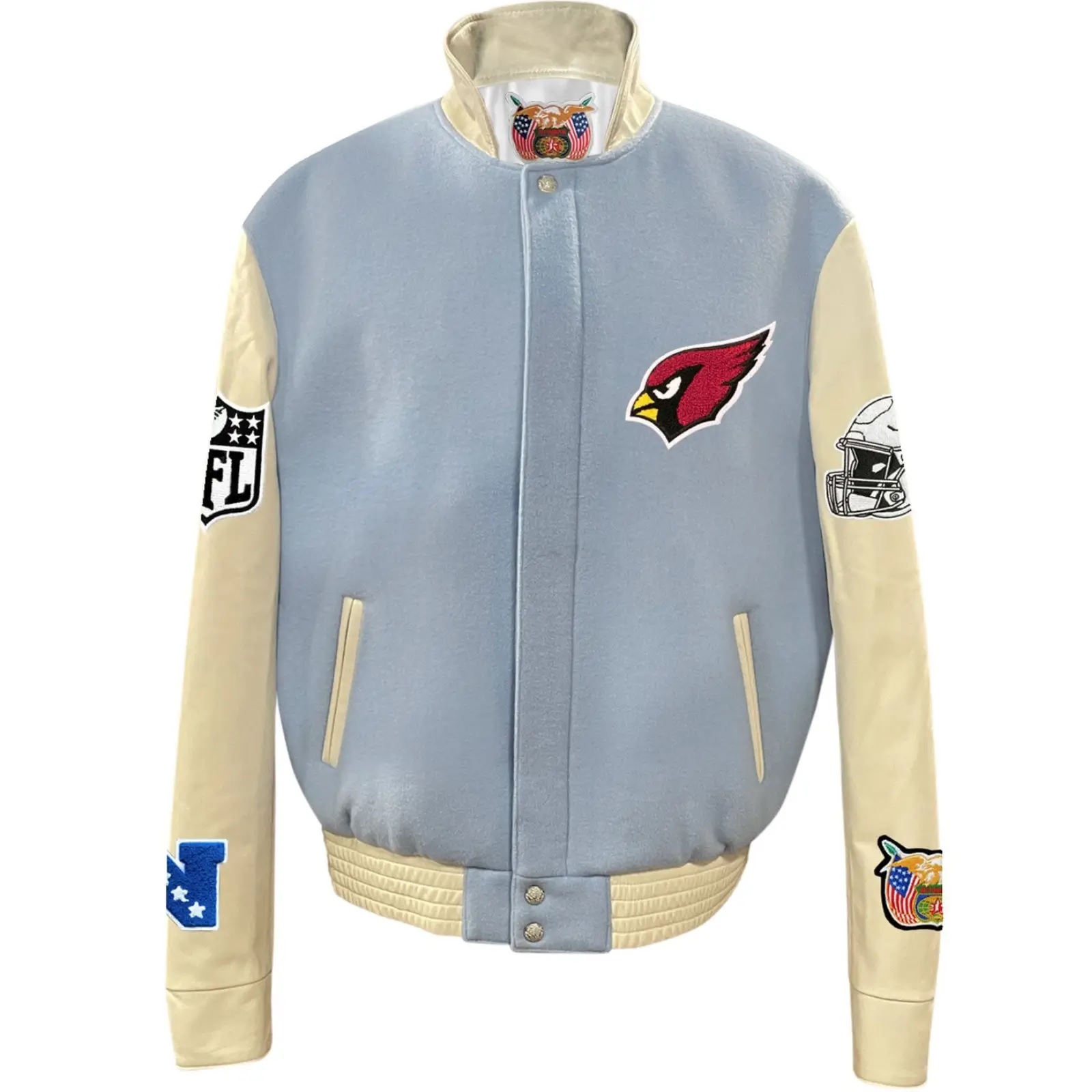 Arizona Cardinals Jeff Hamilton Wool and Leather Jacket - Image 4