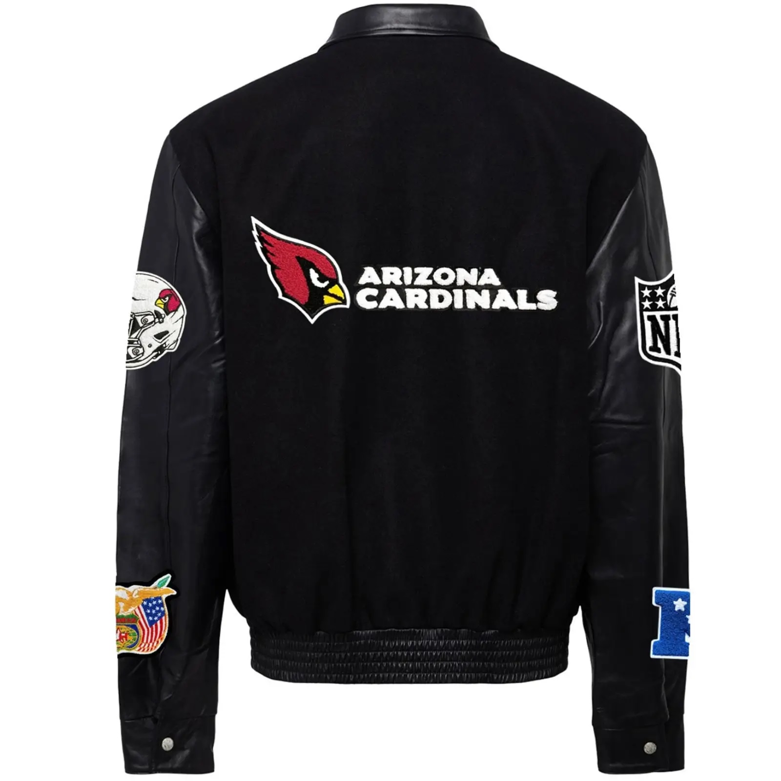 Arizona Cardinals Jeff Hamilton Wool and Leather Jacket - Image 2