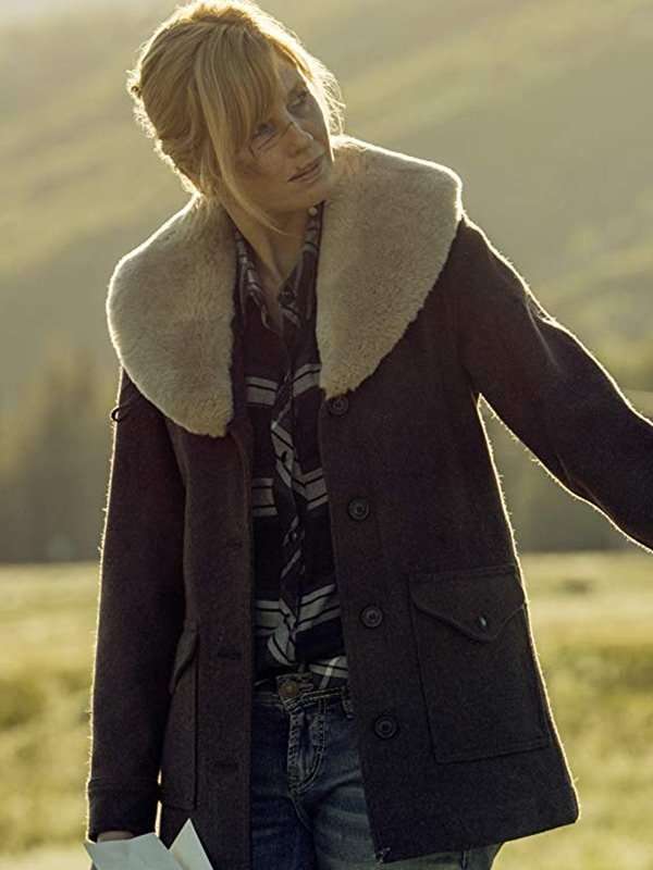 Beth Dutton Shearling Wool Coat
