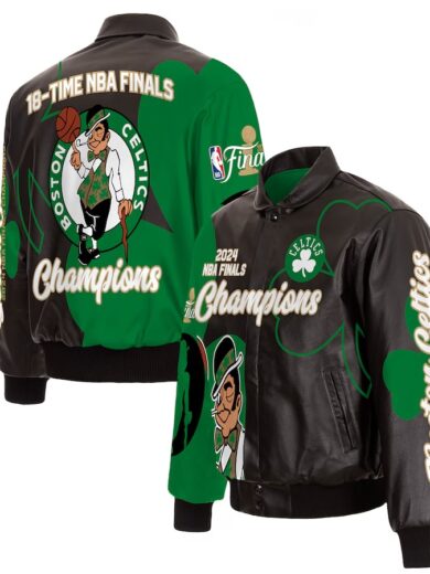 Boston Celtics 2024 NBA Finals Champions Leather Jacket