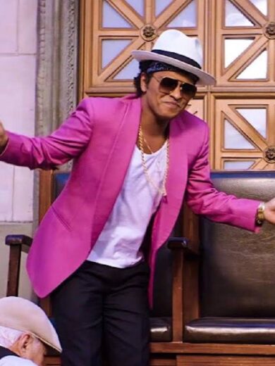 Bruno Mars Pink Blazer