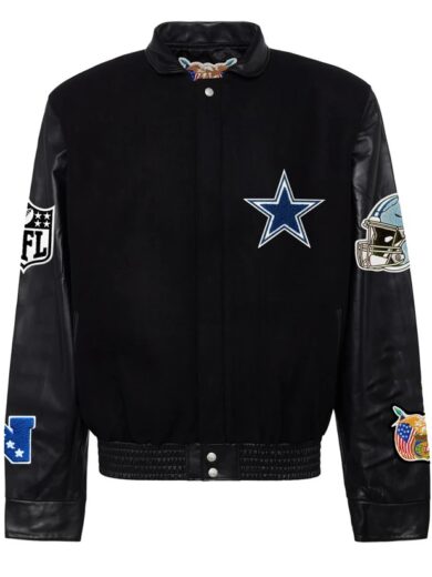 Dallas Cowboys Jeff Hamilton Wool And Leather Varsity Jacket
