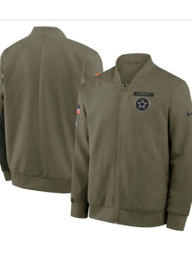 Dallas Cowboys 2025 Salute To Service Bomber Jacket