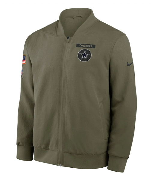 Dallas Cowboys 2025 Salute To Service Bomber Jacket