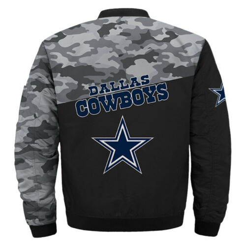 Dallas Cowboys Black Bomber Jacket