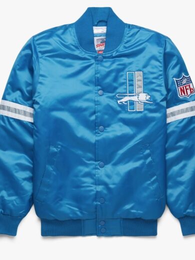 Detroit Lions Satin Varsity Jacket