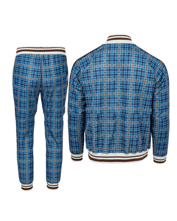CULTE 2BE3 S02 Marin Judas Blue Checkered Tracksuit
