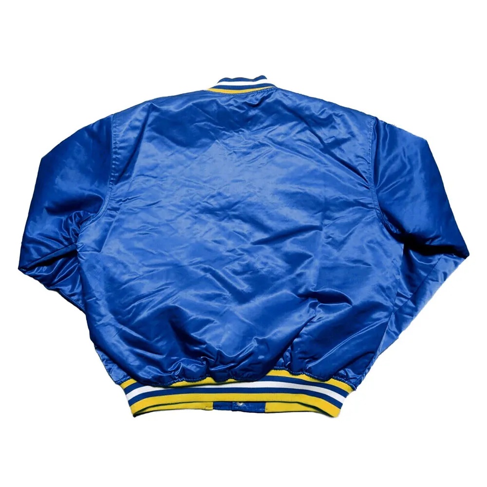 Golden State Warriors 90s NBA Royal Satin Jacket