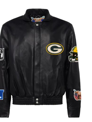 Green Bay Packers Jeff Hamilton Leather Jacket