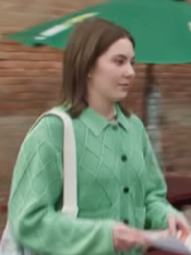 Heartland S19 Baye McPherson Green Diamond Knit Cardigan