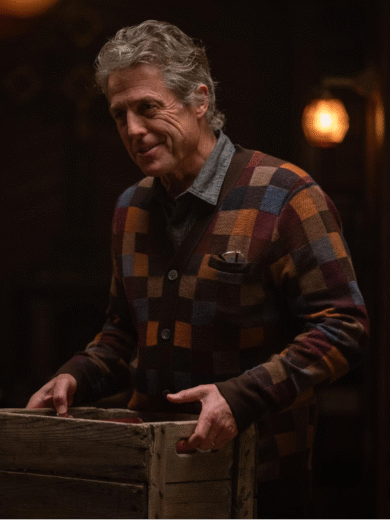 Heretic 2024 Hugh Grant Colorblock Cardigan