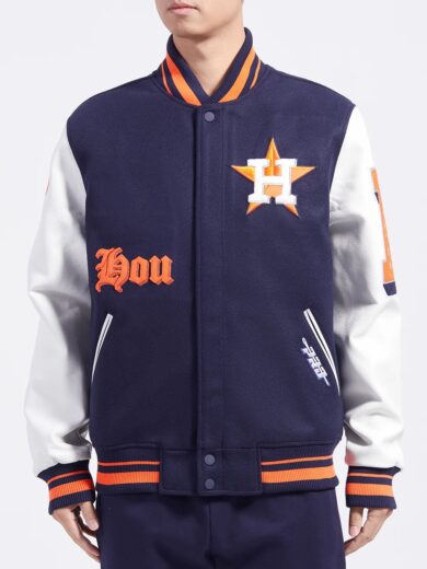Houston Astros Old English Varsity Jacket