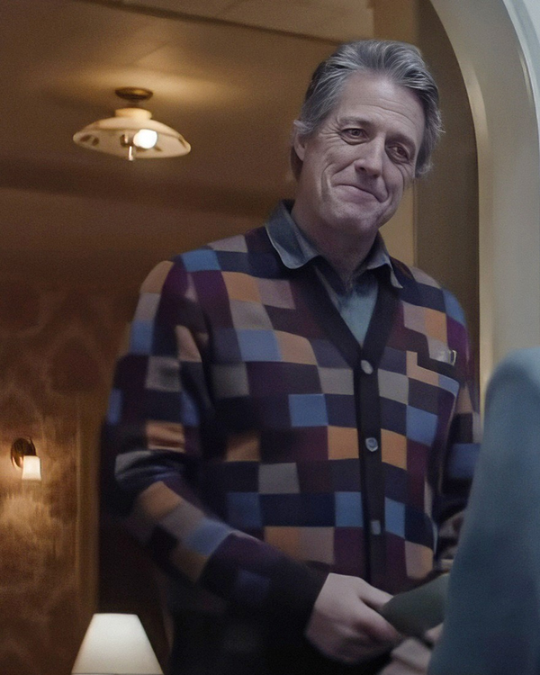 Heretic 2024 Hugh Grant Colorblock Cardigan