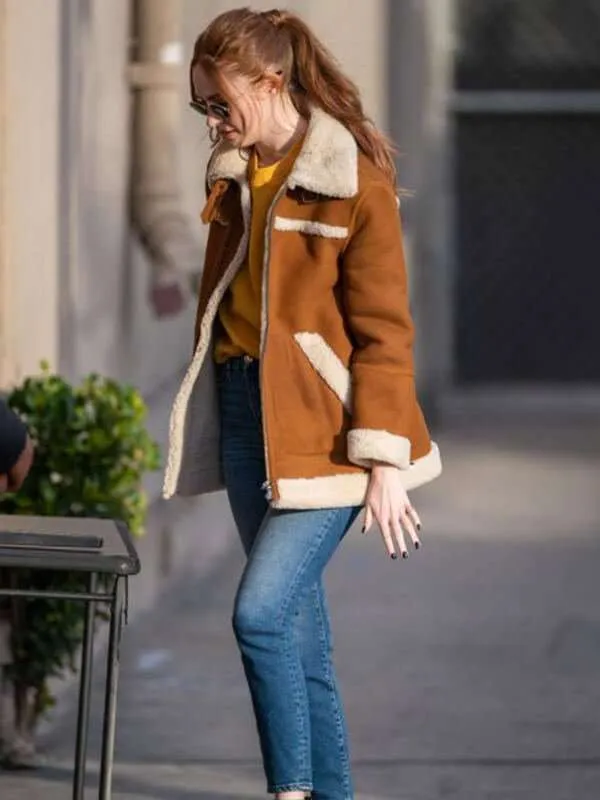 Karen Gillan Suede Jacket