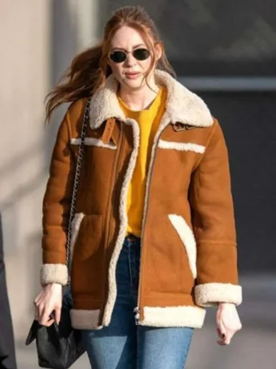 Karen Gillan Suede Jacket