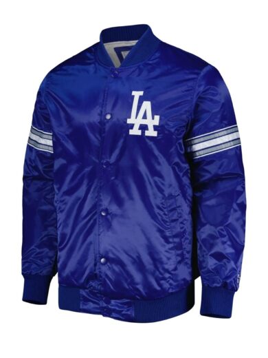 LA Dodgers Pick & Roll Royal Blue Varsity Jacket