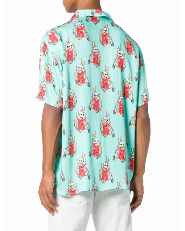 Curb Your Enthusiasm S12 J.B. Smoove Fire Skull Print Shirt