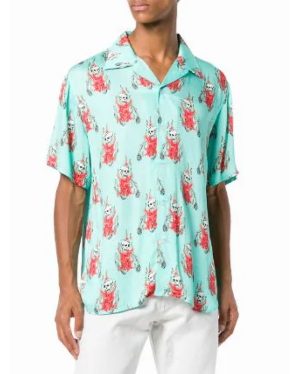 Curb Your Enthusiasm S12 J.B. Smoove Fire Skull Print Shirt