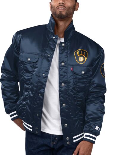 Levis x Starter Milwaukee Brewers Jacket