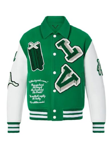 Louis Vuitton Green Varsity Jacket