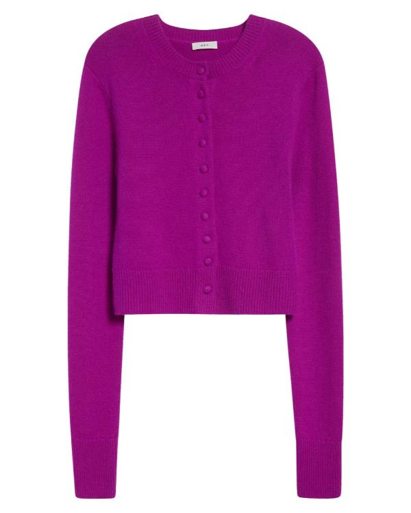 9-1-1 S09 Jennifer Love Hewitt Purple Cardigan - Image 2