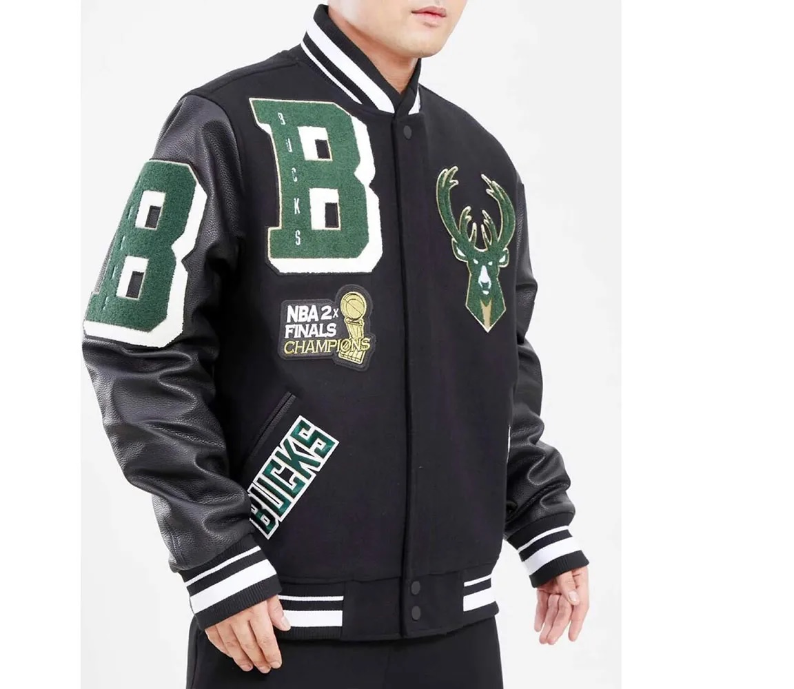 Milwaukee Bucks Mashup Varsity Jacket