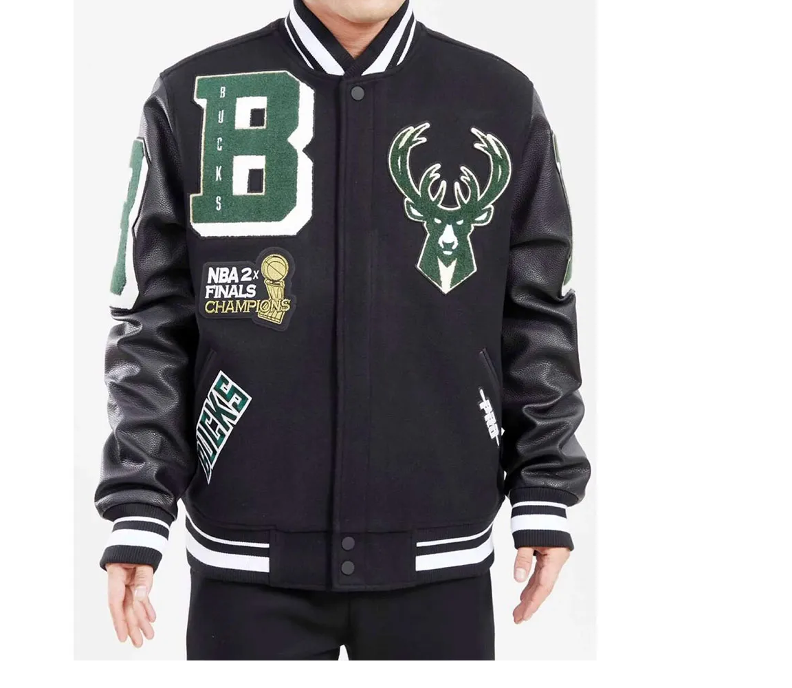 Milwaukee Bucks Mashup Varsity Jacket