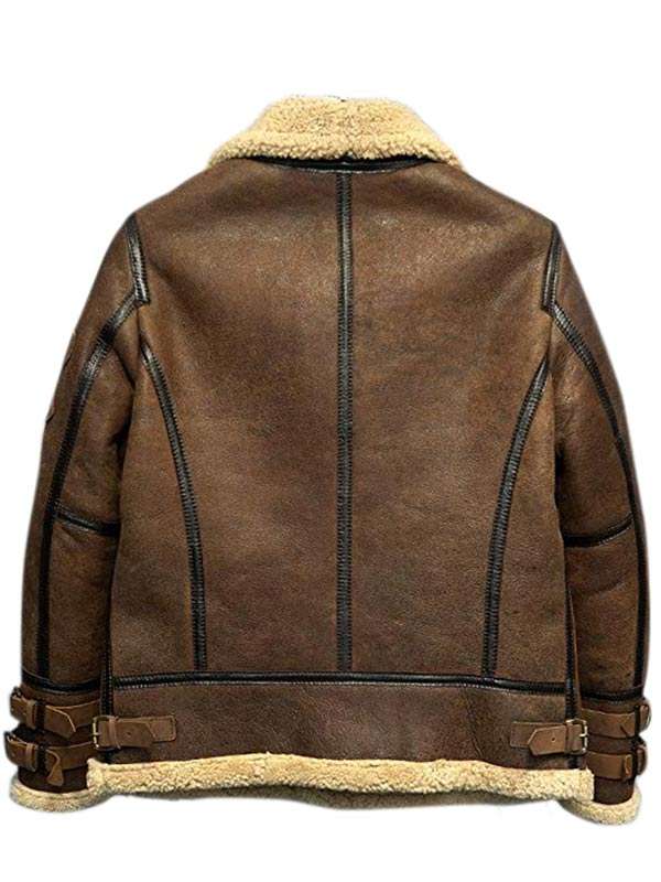 Men’s Flight Aviator B3 Shearling Leather Jacket