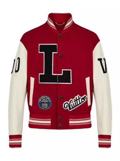 Louis Vuitton Dreaming Red Varsity Jacket