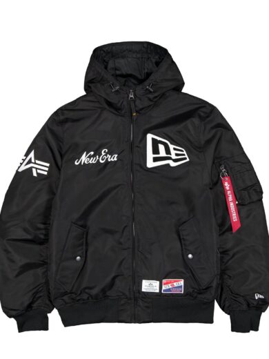 Alpha Industries L-2B Hooded Bomber Jacket Black