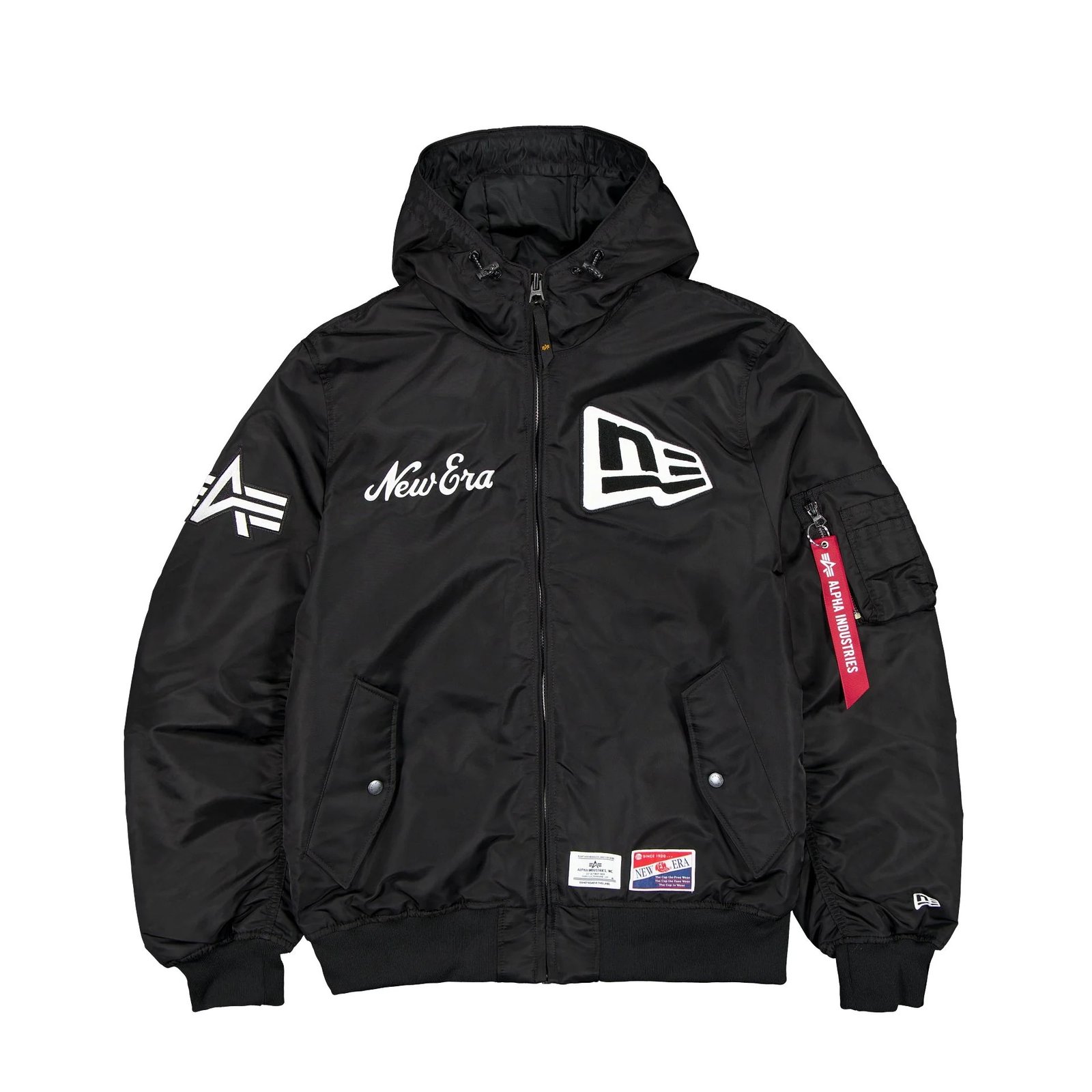 Alpha Industries L-2B Hooded Bomber Jacket Black