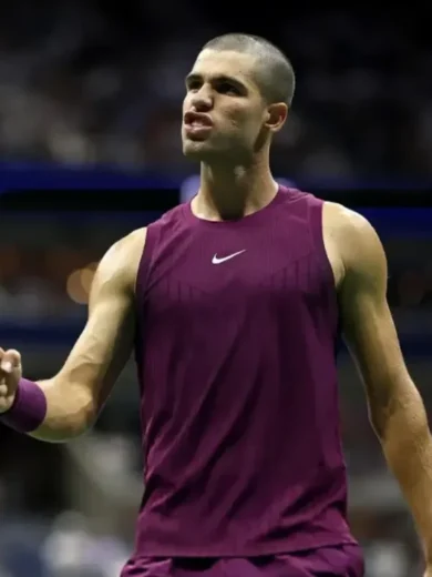 2025 US Open Carlos Carlos Alcaraz Purple Tank Top
