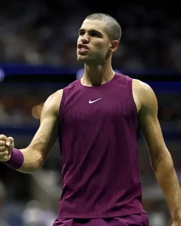 2025 US Open Carlos Carlos Alcaraz Purple Tank Top