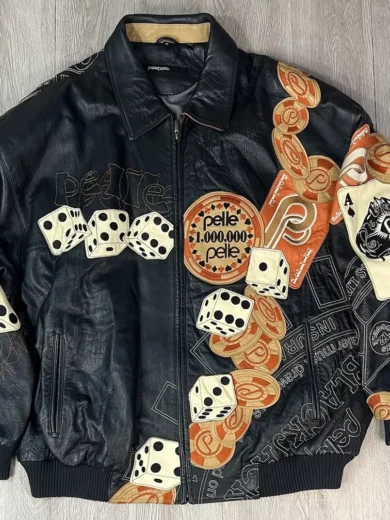 Pelle Pelle Cards and Dice Leather Jacket