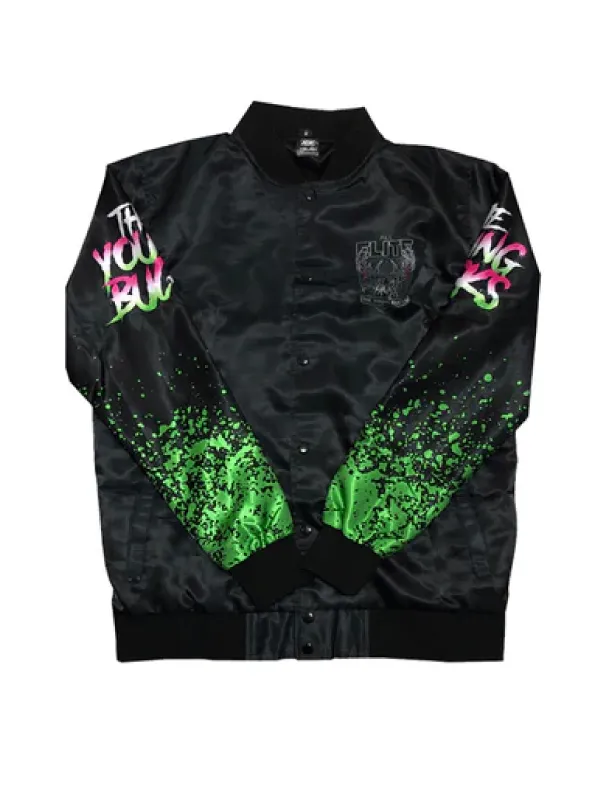 AEW Young Bucks Black Bomber Jacket