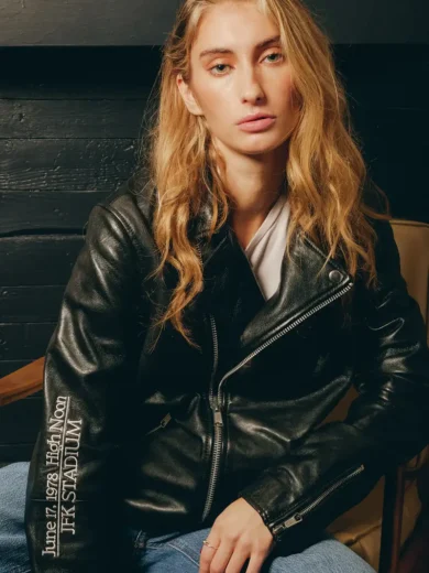 Jfk Stadium Rolling Stones Leather Jacket