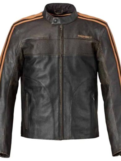 Triumph Restore Retro Black Jacket
