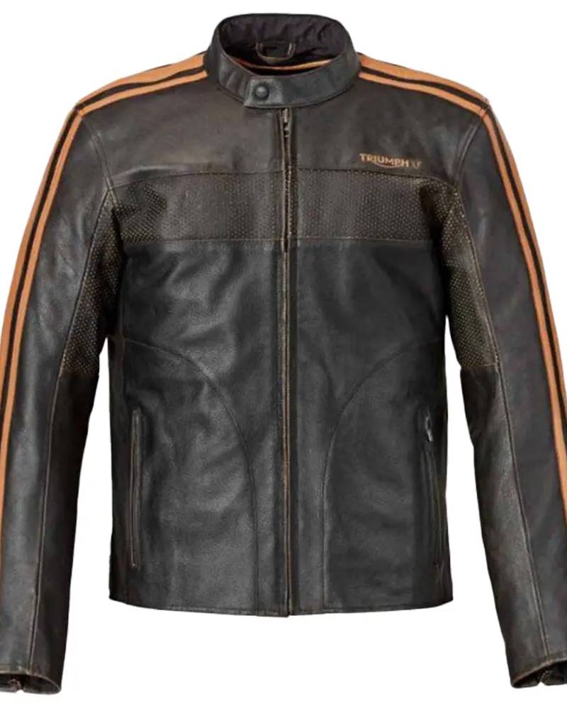 Triumph Restore Retro Black Jacket