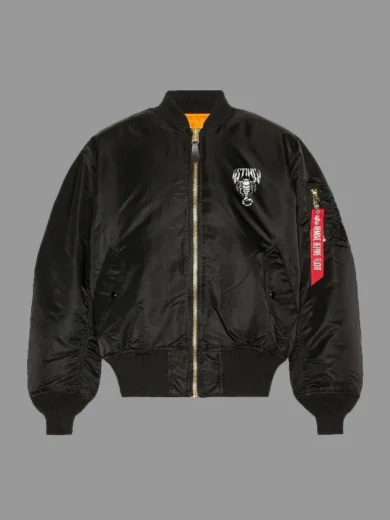 AEW Wrestler Sting Black Bomber Jacket
