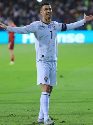Cristiano Ronaldo FIFA World Cup 2026 Qualifier Portugal White Jersey